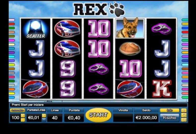 T-rex slot machine